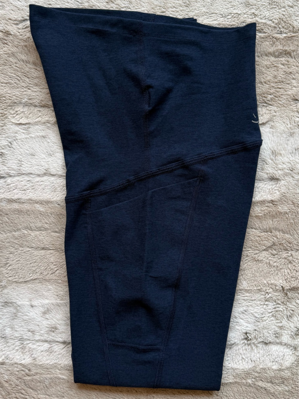 Beyond Yoga Spacedye Love the Bump Midi Maternity Legging in Nocturnal Navy - Picture 12 of 16